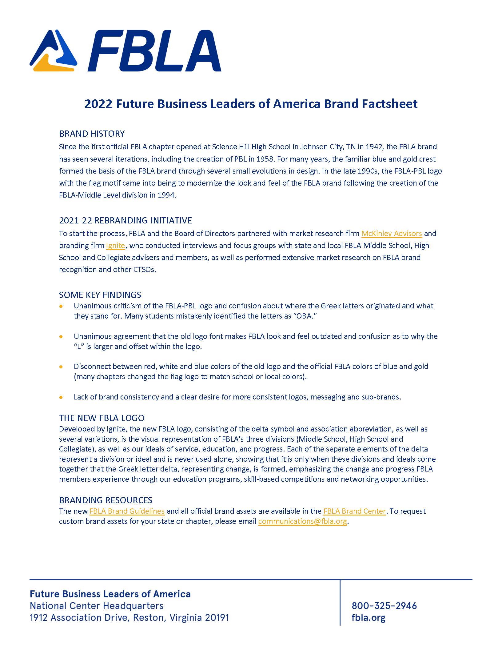 20232024 National Theme / National FBLA Rebranding Information PA FBLA