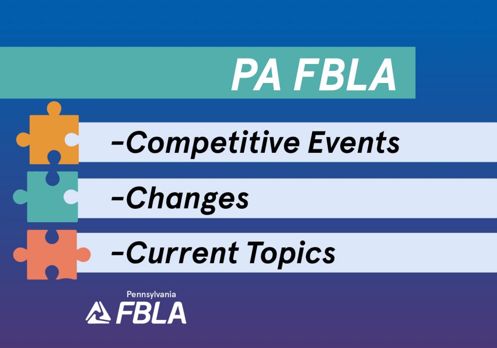 20232024 Competitive Events Changes/Topics/Resources PA FBLA